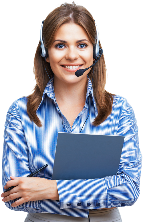 Freundliche Empfangsdame