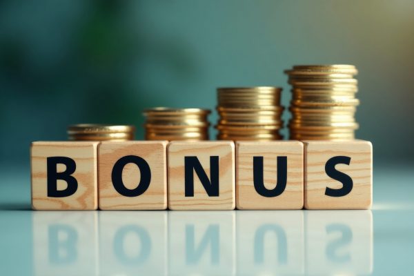 Würfel mit Schriftzug Bonus